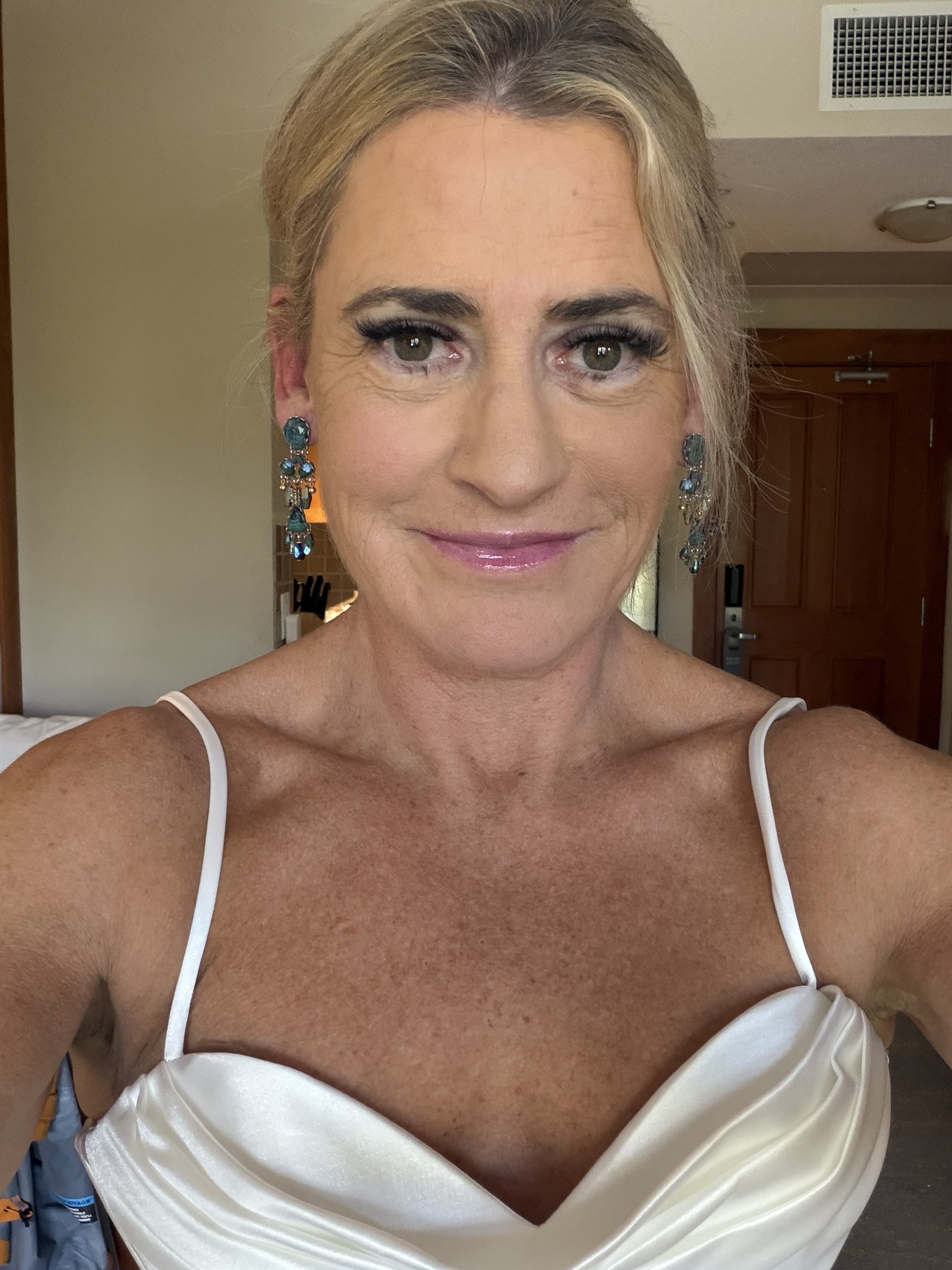 Deb ready for the ceremony