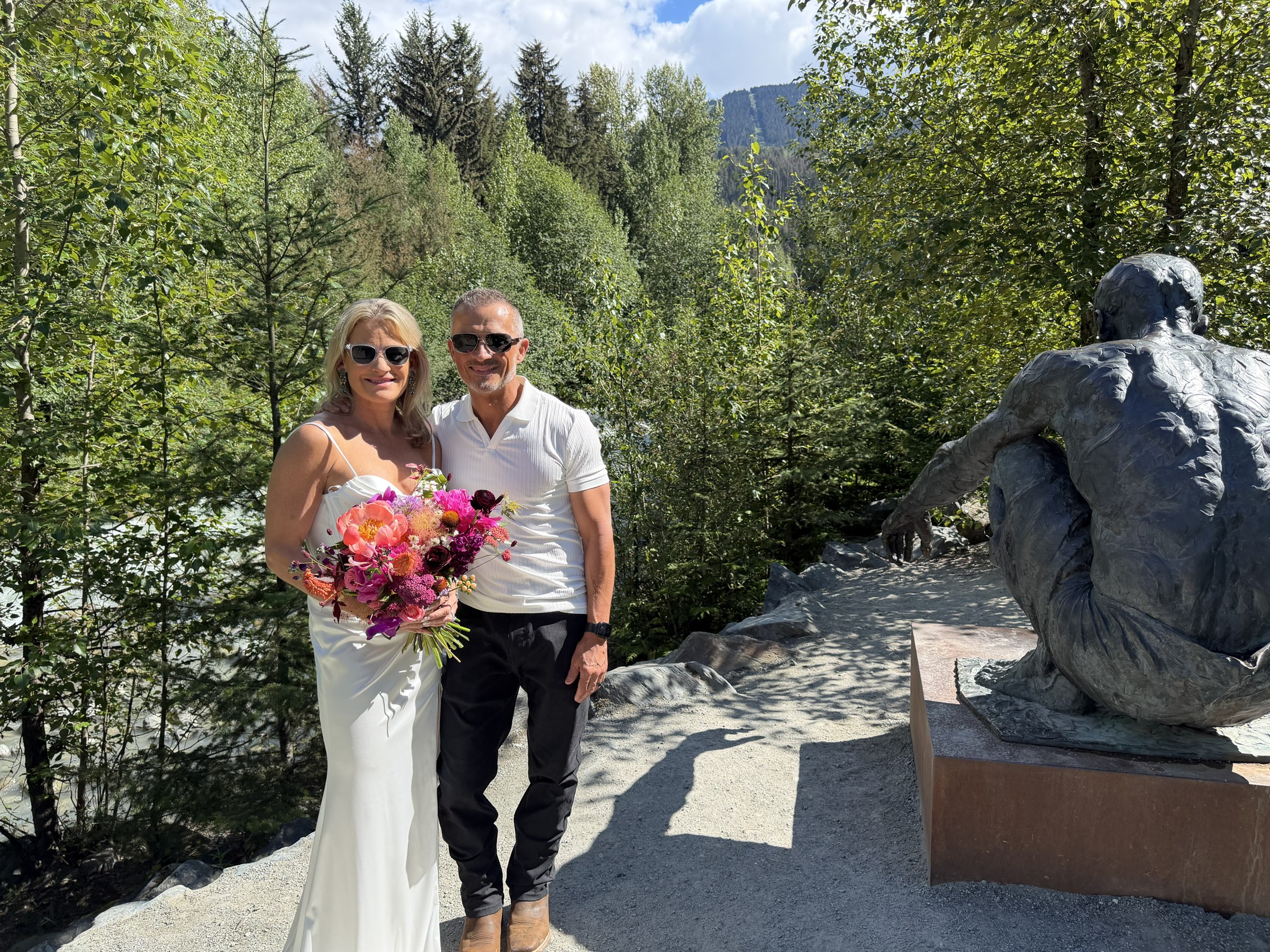 Deb and Daryl standing together after the ceremony
