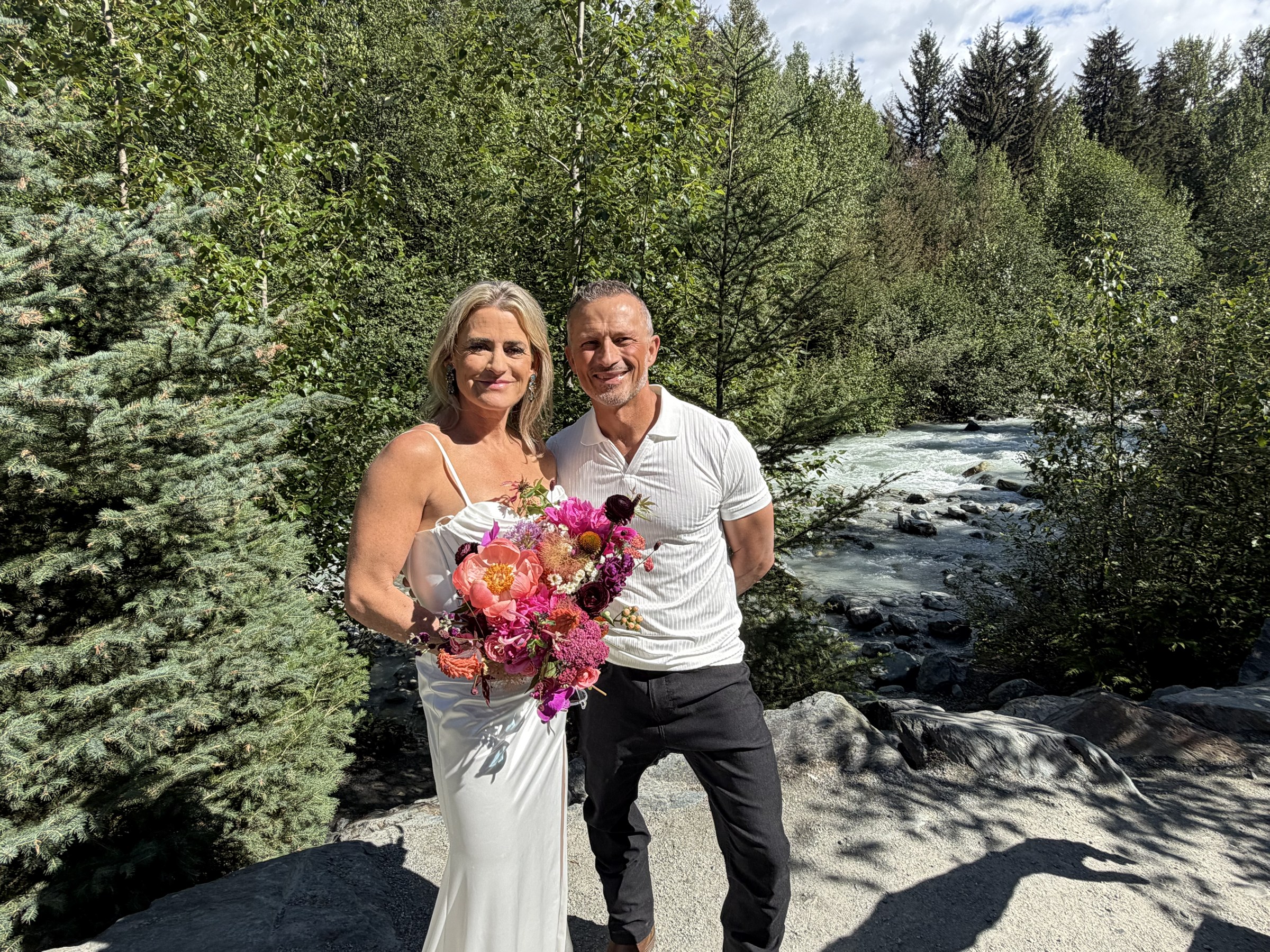 A riverside portrait of Deb and Daryl